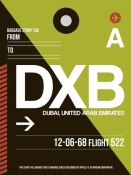 NAXART Studio - DXB Dubai Luggage Tag II