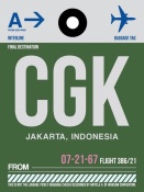 NAXART Studio - CGK Jakarta Luggage Tag II
