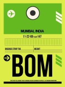 NAXART Studio - BOM Mumbai Luggage Tag I