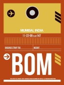 NAXART Studio - BOM Mumbai Luggage Tag II