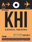 NAXART Studio - KHI Karachi Luggage Tag I