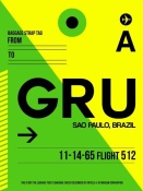 NAXART Studio - GRU Sao Paulo Luggage Tag I