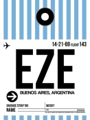 NAXART Studio - EZE Buenos Aires Luggage Tag I