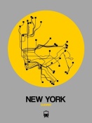 NAXART Studio - New York Yellow Subway Map