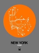 NAXART Studio - New York Orange Subway Map