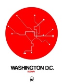 NAXART Studio - Washington D.C. Red Subway Map
