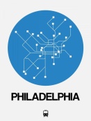 NAXART Studio - Philadelphia Blue Subway Map