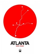 NAXART Studio - Atlanta Red Subway Map