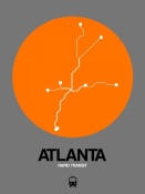 NAXART Studio - Atlanta Orange Subway Map