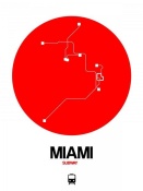 NAXART Studio - Miami Red Subway Map