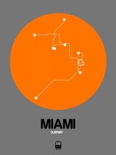 NAXART Studio - Miami Orange Subway Map