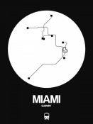 NAXART Studio - Miami White Subway Map