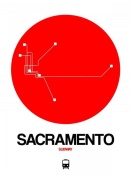 NAXART Studio - Sacramento Red Subway Map