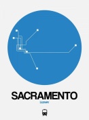 NAXART Studio - Sacramento Blue Subway Map