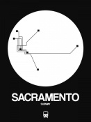 NAXART Studio - Sacramento White Subway Map