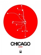 NAXART Studio - Chicago Red Subway Map
