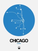 NAXART Studio - Chicago Blue Subway Map