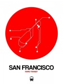 NAXART Studio - San Francisco Red Subway Map