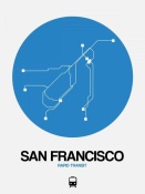 NAXART Studio - San Francisco Blue Subway Map