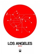 NAXART Studio - Los Angeles Red Subway Map