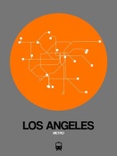 NAXART Studio - Los Angeles Orange Subway Map
