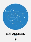 NAXART Studio - Los Angeles Blue Subway Map