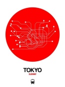 NAXART Studio - Tokyo Red Subway Map