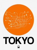 NAXART Studio - Tokyo Orange Subway Map