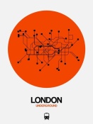 NAXART Studio - London Orange Subway Map