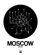 NAXART Studio - Moscow Black Subway Map