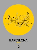 NAXART Studio - Barcelona Yellow Subway Map