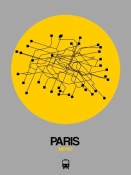NAXART Studio - Paris Yellow Subway Map