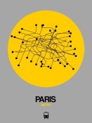 NAXART Studio - Paris Yellow Subway Map