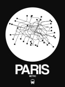 NAXART Studio - Paris White Subway Map