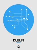 NAXART Studio - Dublin Blue Subway Map