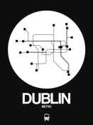 NAXART Studio - Dublin White Subway Map