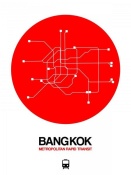 NAXART Studio - Bangkok Red Subway Map