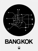 NAXART Studio - Bangkok Black Subway Map