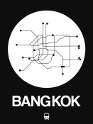 NAXART Studio - Bangkok White Subway Map