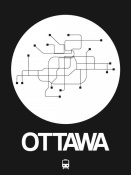 NAXART Studio - Ottawa White Subway Map