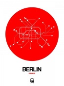 NAXART Studio - Berlin Red Subway Map