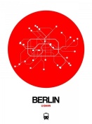 NAXART Studio - Berlin Red Subway Map