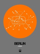 NAXART Studio - Berlin Orange Subway Map