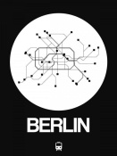 NAXART Studio - Berlin White Subway Map