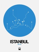 NAXART Studio - Istanbul Blue Subway Map