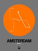 NAXART Studio - Amsterdam Orange Subway Map