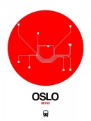 NAXART Studio - Oslo Red Subway Map