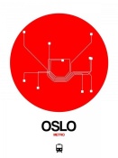 NAXART Studio - Oslo Red Subway Map