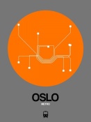 NAXART Studio - Oslo Orange Subway Map