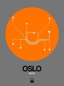NAXART Studio - Oslo Orange Subway Map